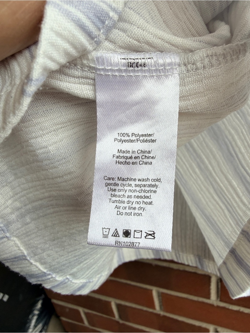 Light Blue & White Stripe Pajama Sleep Tank and Pant Set - Picture 5 of 16